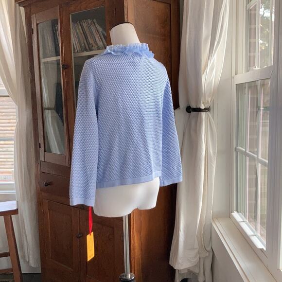 NWT Ruby Rd. Light Blue Cardigan, Size LP - Picture 6 of 9
